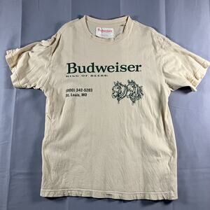 Budweiser King of Beers Graphic T-Shirt Beige Men’s Small PacSun 2022